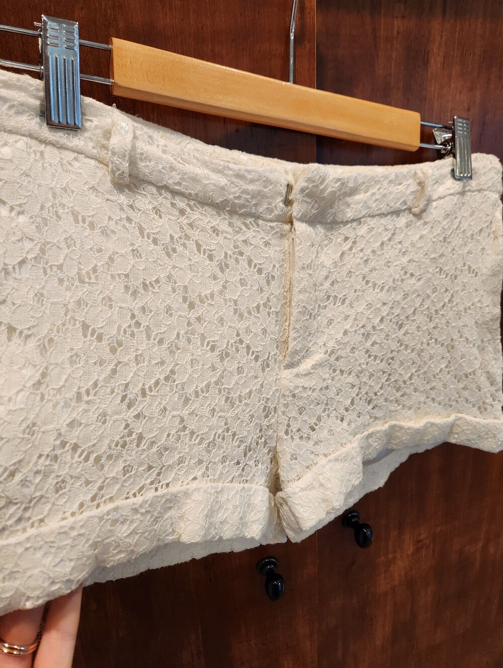 Umgee Lace Booty Shorts With Pockets Bridal Bachelorette Summer Resort Sz L - Picture 2 of 6